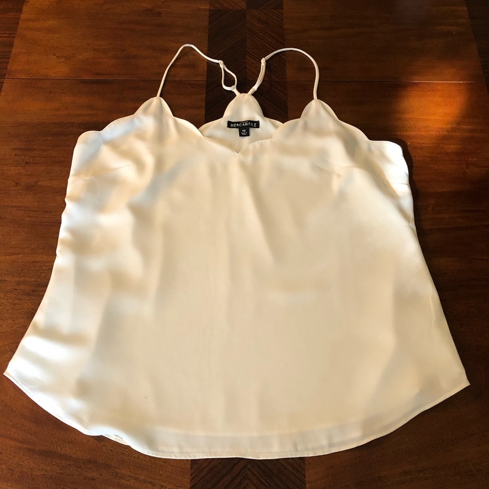 j crew mercantile scalloped camisole Size 10 NWOT